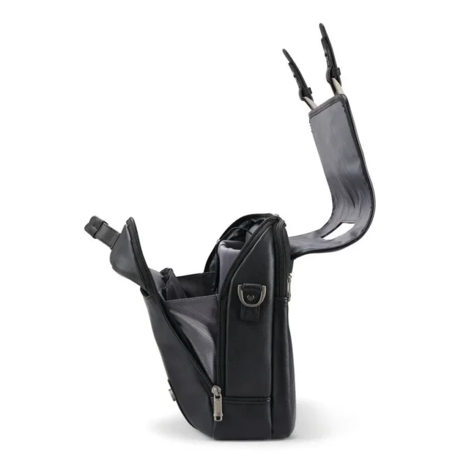 Bolso clásico con solapa de piel Bolso clásico con solapa de piel